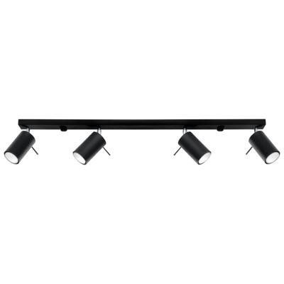 Plafondlamp RING 4L zwart
