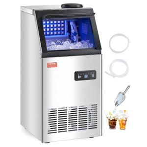 VEVOR Commerciële IJsmachine IJsmachine 54,43 kg/dag Zelfreinigende Staven
