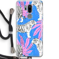 Tijger: LG G7 Thinq Transparant Hoesje met koord