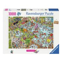 Ravensburger legpuzzel holiday resort 3: the pool, 1000st.