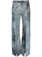 Weinsanto stud-embellished bootcut trousers - Bleu - thumbnail