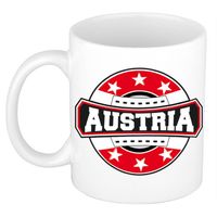 Austria / Oostenrijk logo supporters mok / beker 300 ml - feest mokken - thumbnail