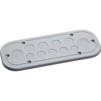 Schneider Electric NSYTSACRND Kabeldoorvoering Plaatdikte (max.): 1 mm Polyethyleen Grijs-wit (RAL 7035) 1 stuk(s)