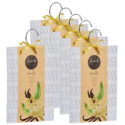 Acorde Geurzakjes Vanille - 6x - met ophanghaak - 55 gr - geurkaartjes / luchtverfrisser Acorde Geurzakjes Vanille - 6x - met ophanghaak - 55 gr - geurkaartjes / luchtverfrisser