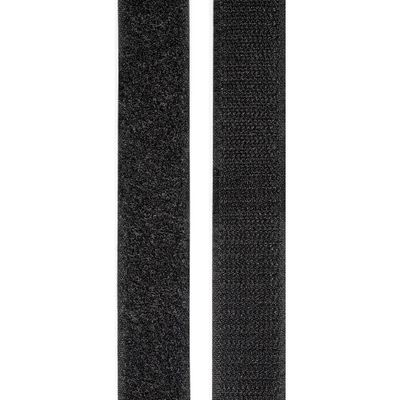 TOOLCRAFT KL25X2000C Klittenband Om vast te plakken Haak- en lusdeel (l x b) 2000 mm x 25 mm Zwart 1 paar