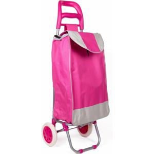 Boodschappentrolley - roze - 96 x 34 x 21 cm - 40 liter