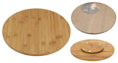 Kaasplank bamboe draaiend Ø35cm Kaasplank bamboe draaiend Ø35cm