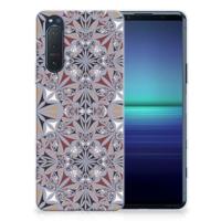 Sony Xperia 5II | TPU | Siliconen hoesje | Flower Tiles Sony Xperia 5II | TPU | Siliconen hoesje | Flower Tiles