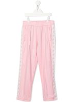 Golden Goose Kids pantalon de jogging à rayures - Rose - thumbnail