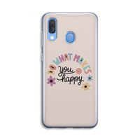 Happy days: Samsung Galaxy A40 Transparant Hoesje