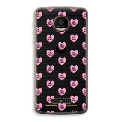 GIRL POWER: Motorola Moto Z Force Transparant Hoesje