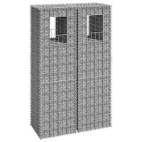 VidaXL Schanskorf palen 2 st 40x40x140 cm ijzer