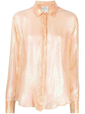 Forte Forte chemise à effet de transparence - Orange