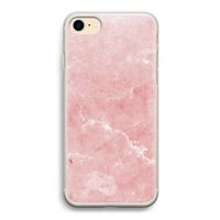 Roze marmer: iPhone 7 Transparant Hoesje Roze marmer: iPhone 7 Transparant Hoesje