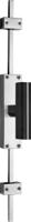 Formani Piet Boon TWO K-PBT22 krukespagnolet incl. vier geleiders, twee eindstukjes en twee stangen rechtsdraaiend - mat RVS/eik