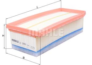 Luchtfilter MAHLE, u.a. für Dacia, Renault, Lada, Nissan