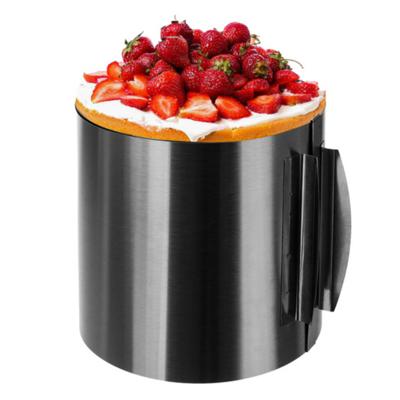 Taartvorm - RVS - zilver - H15 cm - diameter verstelbaar - bakvorm - cakevorm Taartvorm - RVS - zilver - H15 cm - diameter verstelbaar - bakvorm - cakevorm