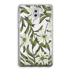Wit bloemenpatroon: Honor 6X Transparant Hoesje
