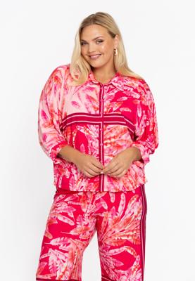 Yoek Blouse SCARF | Roze | Maat 58/60