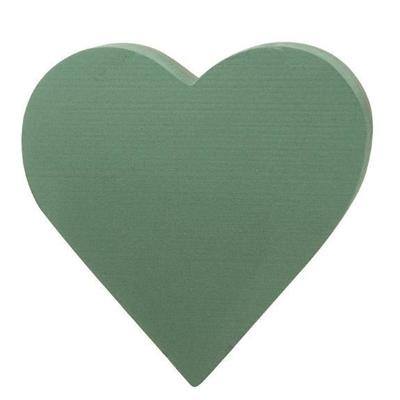 Steekschuim/oase hartvormig - groen - 30 cm -vochtig gebruik- Bloemstuk/kerststukjes maken