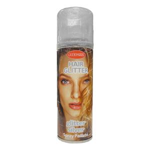 Haarspray of haarverf - kleur zilver - verkleed accessoires - 125 ml - volwassenen en kinderen