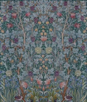 Dutch Wallcoverings Hidden Tr2 -Vine Embroid. 196X270 - Multicolor
