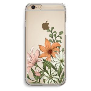 Floral bouquet: iPhone 6 / 6S Transparant Hoesje