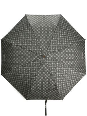 Moschino parapluie bicolore à motif monogrammé - Gris