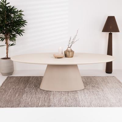 Tower Living Ovale Eettafel 'Mello' 200 x 110cm, kleur Beige