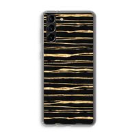 Gouden strepen: Samsung Galaxy S21 Plus Transparant Hoesje