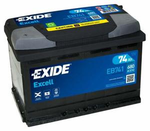 Exide Excell EB741 voertuigaccu Sealed Lead Acid (VRLA) 74 Ah 12 V 680 A Auto