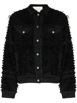 1017 ALYX 9SM x Blackmeans veste en jean à effet usé - Noir