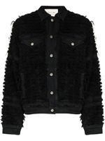 1017 ALYX 9SM x Blackmeans veste en jean à effet usé - Noir 1017 ALYX 9SM x Blackmeans veste en jean à effet usé - Noir