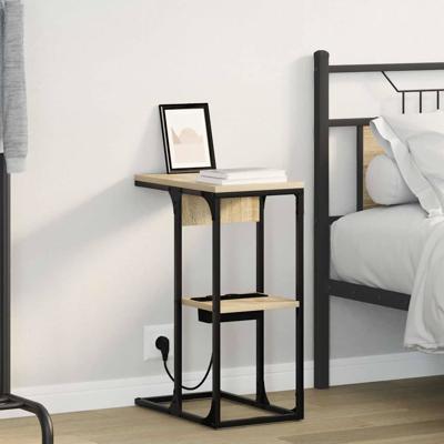 Nachtkastje Sonoma eiken 41.5 x 26 x 60.5 cm Bewerkt hout