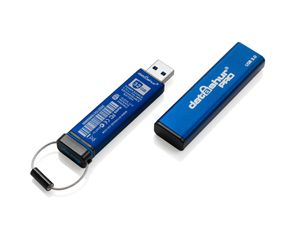 iStorage datAshur® PRO USB-stick 8 GB Blauw IS-FL-DA3-256-8 USB 3.2 Gen 1 (USB 3.0)