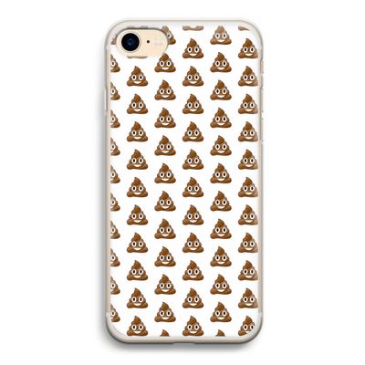 Poop emoji: iPhone 7 Transparant Hoesje