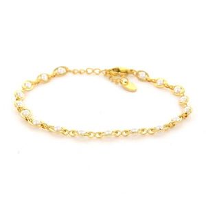 Kalli Parel Schakel Armband Goud