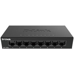 D-Link DGS-108GL Unmanaged Gigabit Ethernet (10/100/1000) Zwart