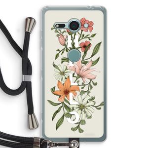 Hello bloemen: Sony Xperia XZ2 Compact Transparant Hoesje met koord