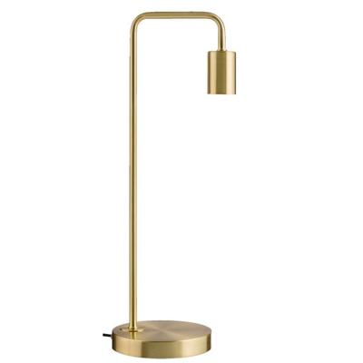 Leen Bakker - Tafellamp Praag - Antiek Brons - Metaal - Goudkleurig - 15x49.5x19 Cm