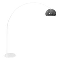 Steinhauer BooglampSparkled Light met smoke kap - 7349W