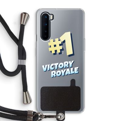 Victory Royale: OnePlus Nord Transparant Hoesje met koord