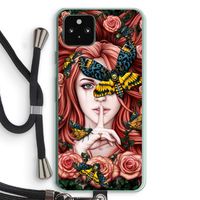 Lady Moth: Pixel 5a 5G Transparant Hoesje met koord