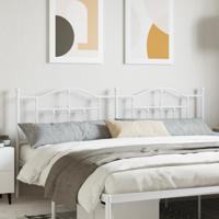 Hoofdbord 200 cm metaal wit