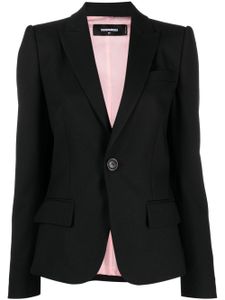 DSQUARED2 blazer à simple boutonnage - Noir