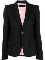 DSQUARED2 blazer à simple boutonnage - Noir - thumbnail