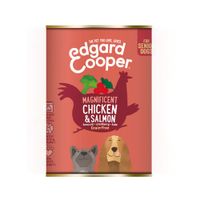Edgard & Cooper Senior - Kip & Zalm - 6 x 400 g blikken - thumbnail