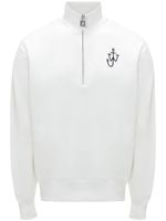 JW Anderson sweat en coton à patch logo - Blanc