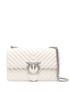 PINKO sac porté épaule Classic Love One - Blanc