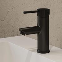 Wastafelkraan SaniClear Nero Stripes | Opbouw | Mengkraan | Standaard model | Zwart Mat